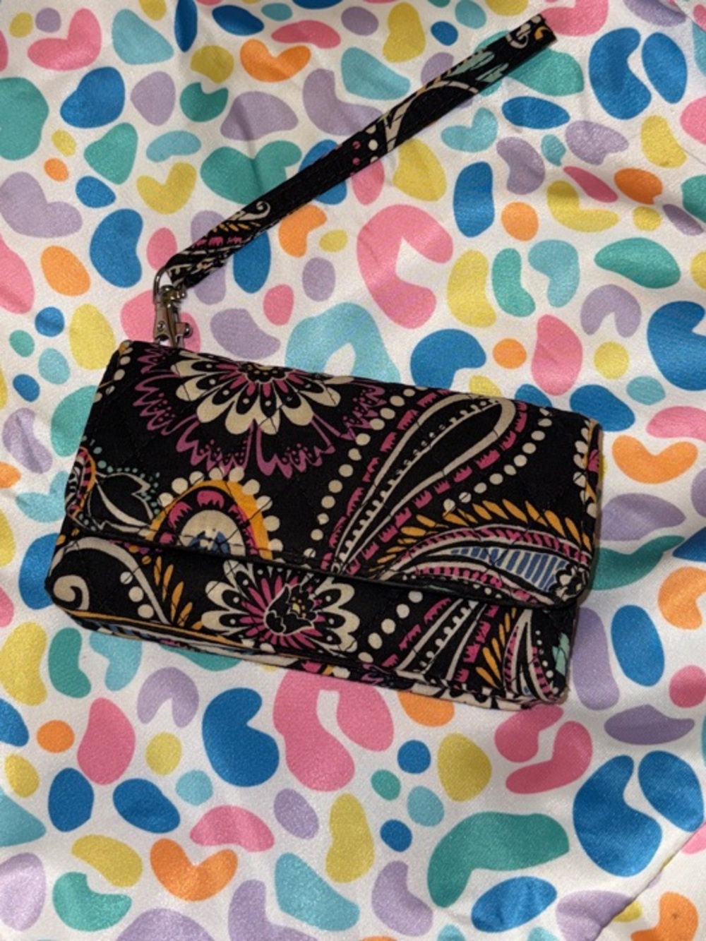 Vera Bradley Colorful Print Tote with wristlet